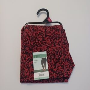 Terra & Sky High Rise Fitted leggings Sz 2X 20W 22W